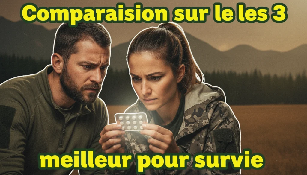 comparatif des meilleur comprimés pour purifié l'eau en situation de survie