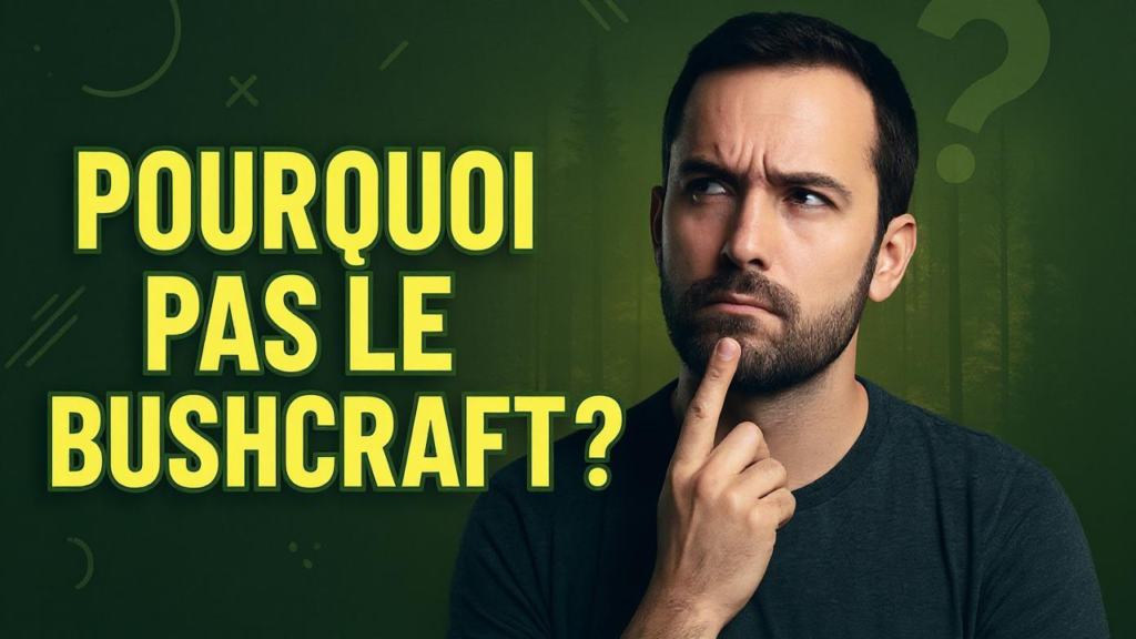 homme qui se pose la question pourquoi pas faire du bushcraft
