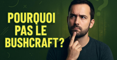 homme qui se pose la question pourquoi pas faire du bushcraft