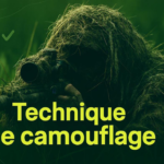 un tireur d'élite camouflé dans les herbes hautes