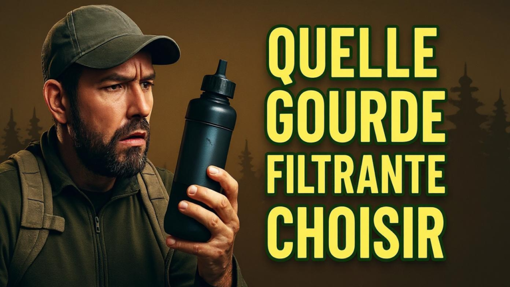un homme qui cherche quelle gourde filtrante choisir