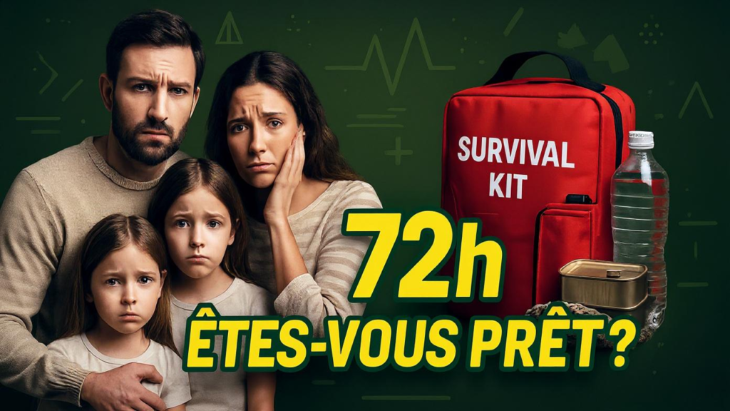 une famille qui se posa la question comment faire face à une situation de survie avec un kit de survie