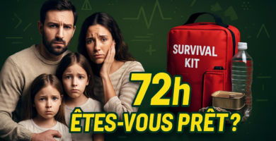 une famille qui se posa la question comment faire face à une situation de survie avec un kit de survie
